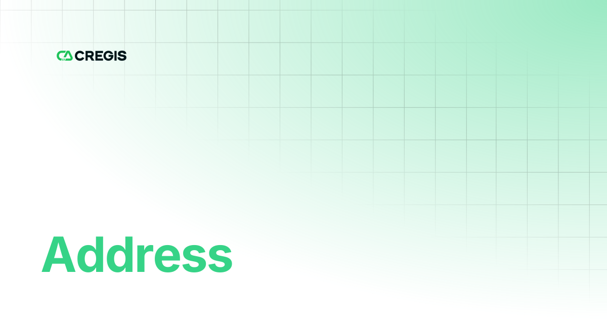 Address | Cregis