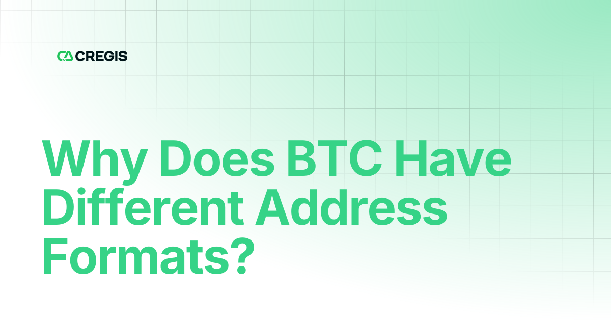 Why Does BTC Have Different Address Formats? | Cregis
